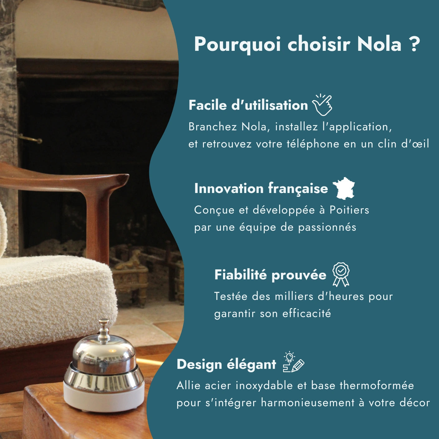 Retrouvez votre téléphone en un instant avec Nola !